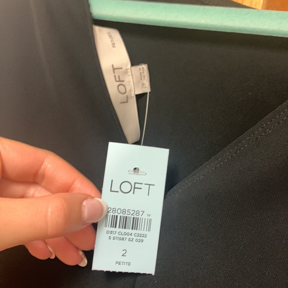 NWT Loft V-Back Tie Waist Jumpsuit - Picture 6 of 6